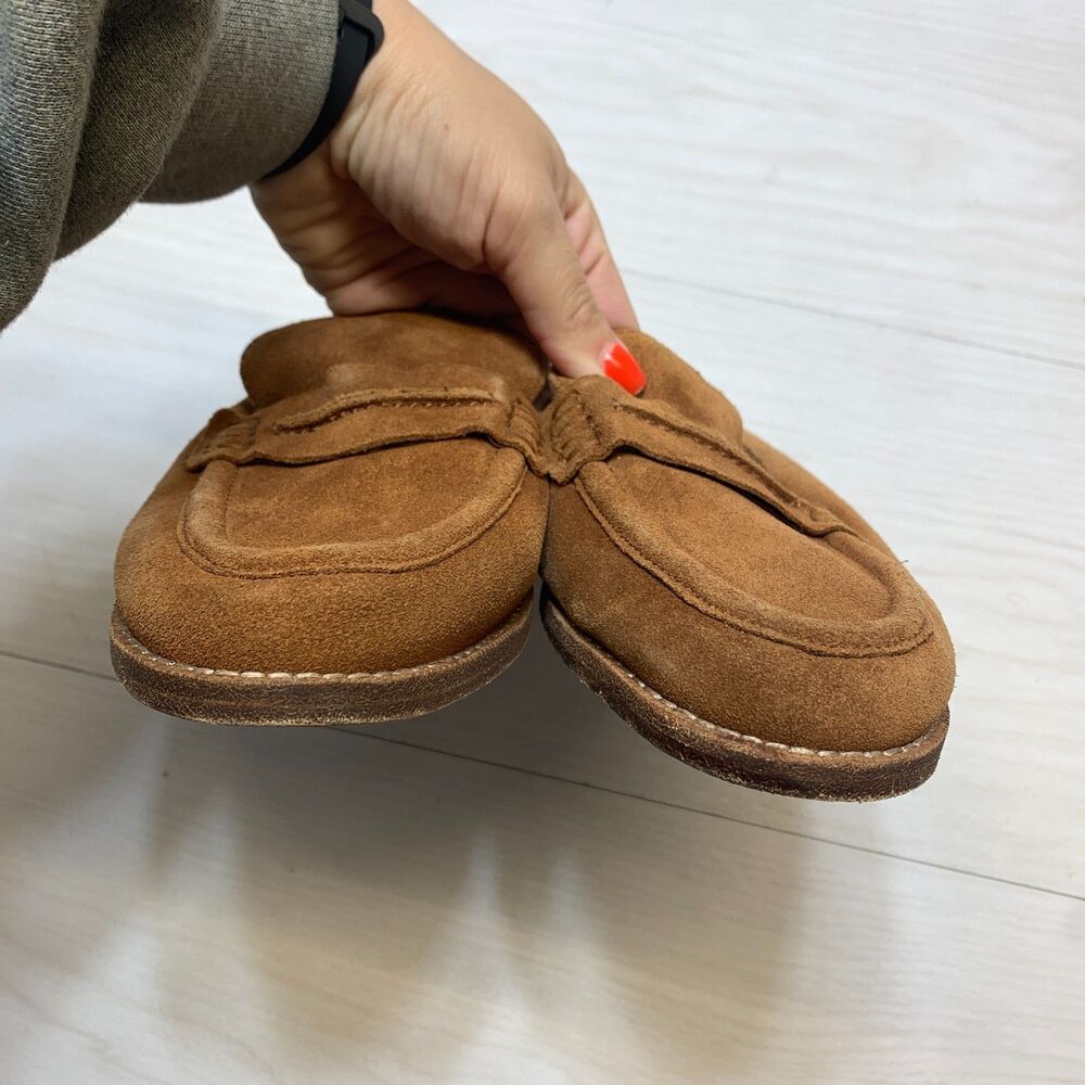 Madewell Slip On Suede Loafer Mules Women's Size 8.5 Women's Comfort Casual - Picture 5 of 10